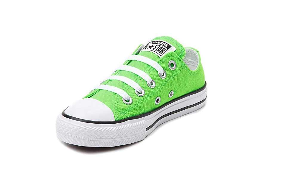 neon green converse kids